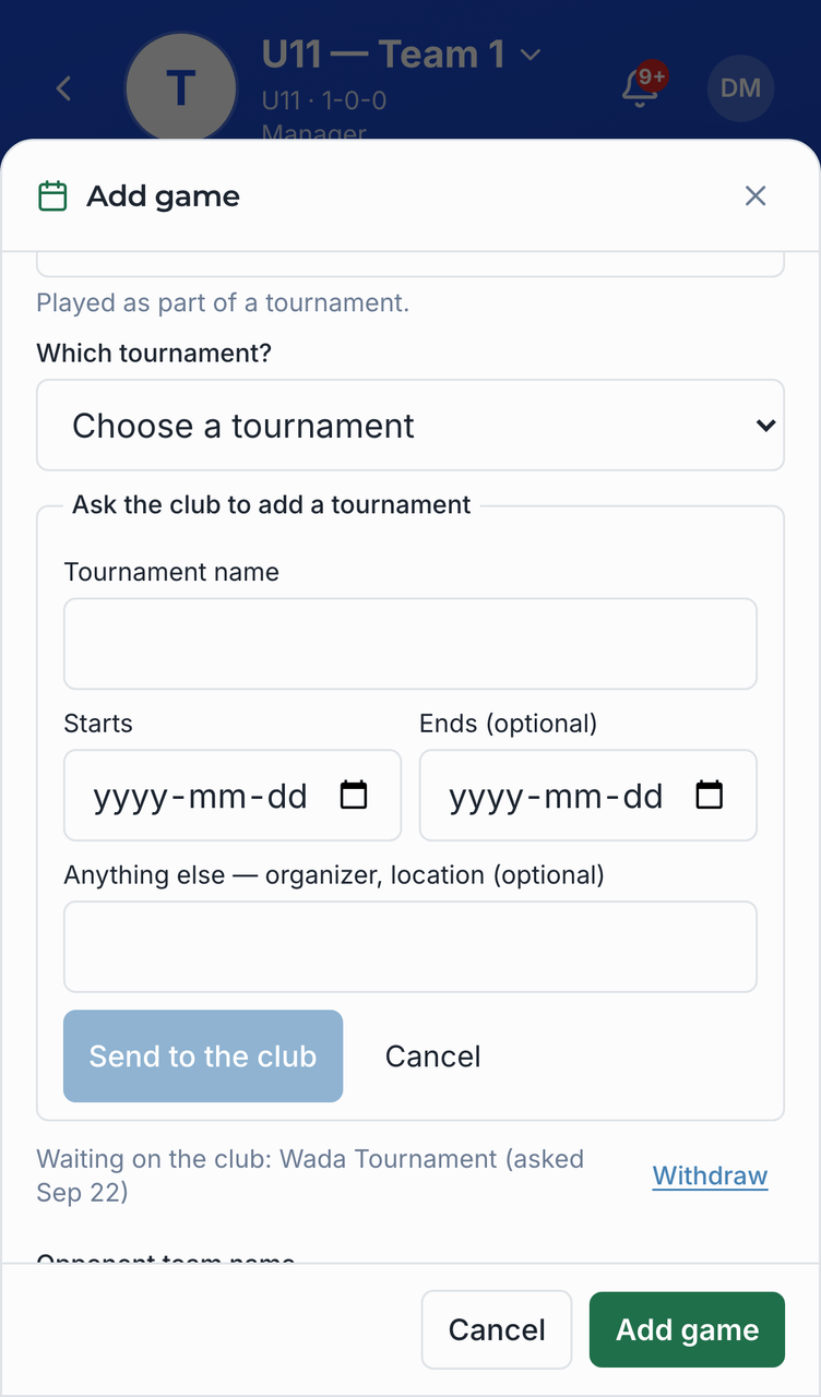 A coach asks screenshot