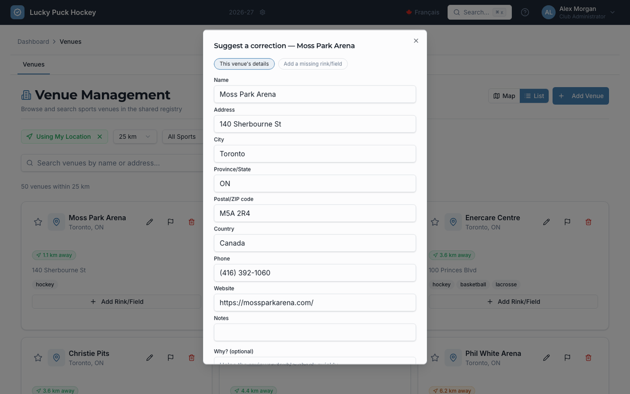 Corrections & Verification screenshot